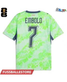 Günstige Schweiz Breel Embolo #7 Auswärtstrikot WM 2026 Kurzarm